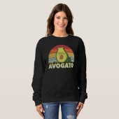 Avogato, Retro Cat Avocado, Cinco De Mayo Sweatshirt (Vorne ganz)