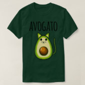 Avogato Women Funny Avocado Cat Vegetarian Vegan T-Shirt (Design vorne)