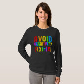 Avoid Negativity Kids Math Math Equation Math Ge T-Shirt (Vorne ganz)