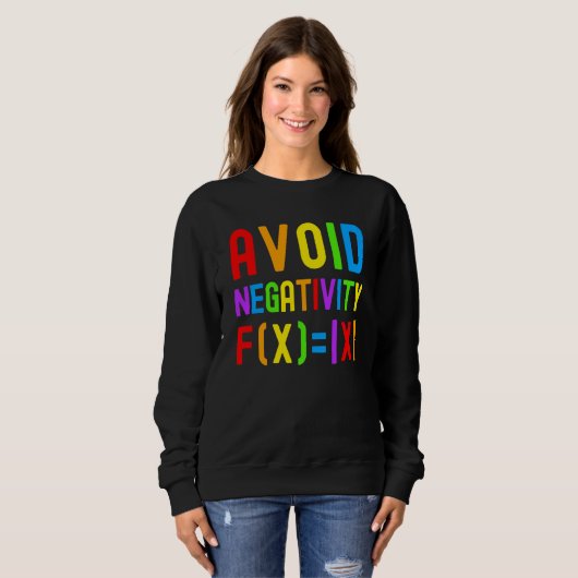 Avoid Negativity Kids Math Math Equation Math Gee Sweatshirt (Vorne ganz)