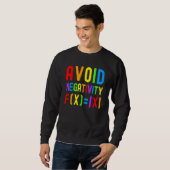Avoid Negativity Kids Math Math Equation Math Gee Sweatshirt (Vorne ganz)