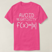Avoid Negativity Math Equation Funny Teacher Gift T-Shirt (Design vorne)