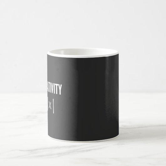 avoid negativity math equation kaffeetasse (Mittel)