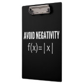 avoid negativity math equation klemmbrett (Links)