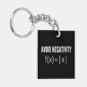 avoid negativity math equation schlüsselanhänger (Vorderseite links)