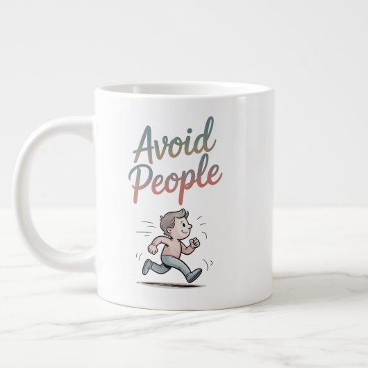 Avoid People Jumbo-Tasse (Links)