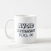 Avoit Negativity Funny Math  Kaffeetasse (Links)