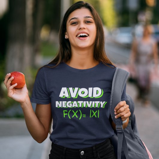 Avoit Negativity Funny Math T-Shirt