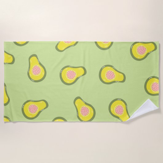 Avokado Strandtuch (Vorderseite)