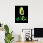 Avoketo - Funny Keto Avocado Poster (Heimbüro)