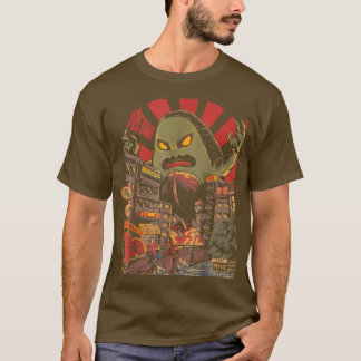 Avokiller Avocado Guacamole Kaiju Monster Japanisc T-Shirt