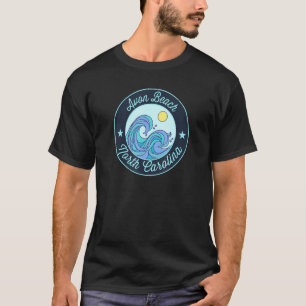 Avon Beach Nc North Carolina Souvenir Nautical Sur T-Shirt