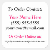 Avon Brochure Stickers - Square (Vorderseite)