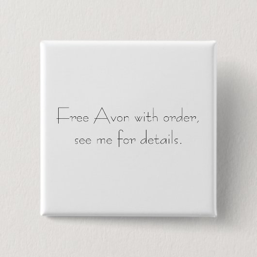 Avon-Button Button (Vorderseite)