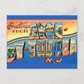 Avon By-The-Sea NJ Postkarte (Vorderseite)