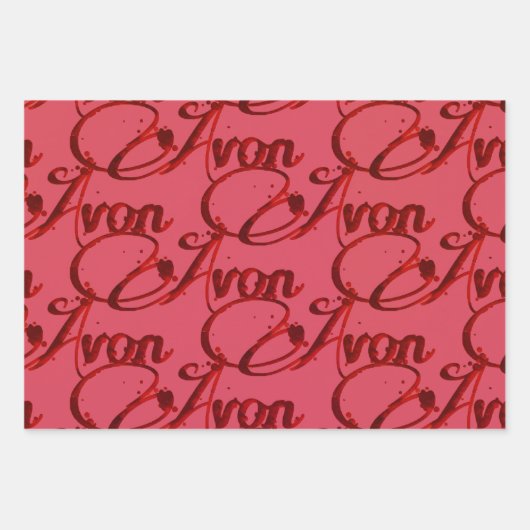 Avon Christmas Geschenkpapier Set (Vorderseite)