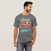 Avon Drive-In Theatre Retro Massachusetts Drive-In T-Shirt (Vorne ganz)