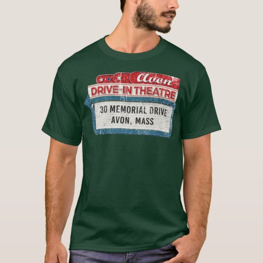 Avon Drive-In Theatre T-Shirt Retro Massachusetts (Vorderseite)