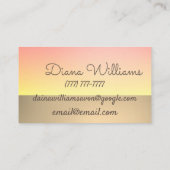 Avon Instagram Logo rosa und goldene Ästhetik Visitenkarte (Rückseite)