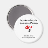 Avon-Lady 3 Magnet (Vorderseite/Rückseite)