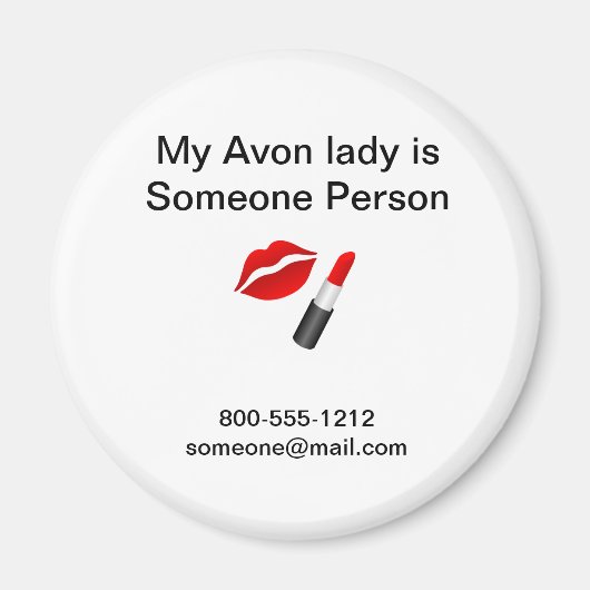 Avon-Lady 3 Magnet (Vorne)