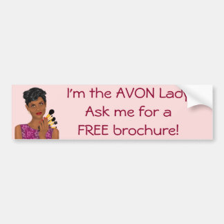 Avon Lady, Beauty Model, Afroamerikaner Autoaufkleber