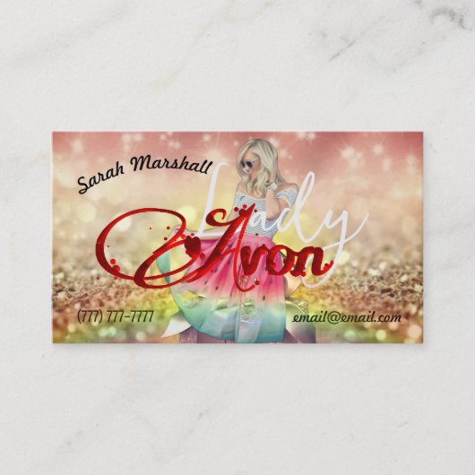 Avon Lady Business Card Visitenkarte (Vorderseite)
