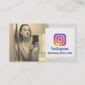 Avon Lady Instagram Business Card Visitenkarte (Rückseite)