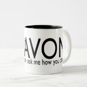 Avon Local Recruiter Zweifarbige Tasse (VorderseiteRechts)