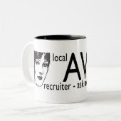 Avon Local Recruiter Zweifarbige Tasse (Vorderseite Links)