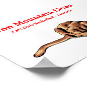 Avon Mountain Lions - Basketball Club Poster (Ecke)