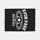 Avon Park Red Devils Fußballrechnung 2025 Fleecedecke (Vorderseite (Horizontal))