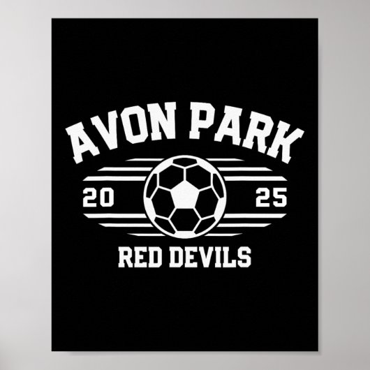 Avon Park Red Devils Fußballrechnung 2025  Poster (Vorne)