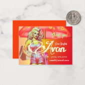 Avon Party Vielen Dank Mitteilungskarte (Vorderseite/Rückseite Beispiel)