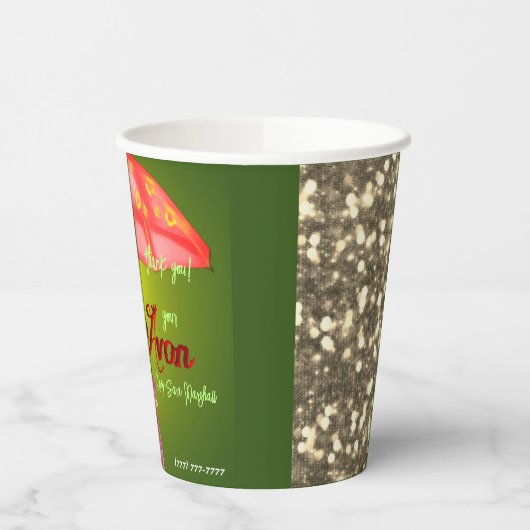 Avon Party Vielen Dank Pappbecher (Links)