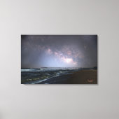 Avon Pier Milky Way Medium Canvas Print Leinwanddruck (Vorderseite)