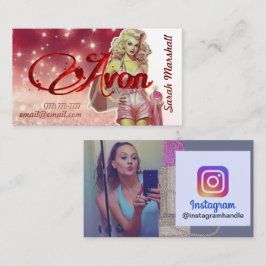 Avon Representative Instagram Business Card Visitenkarte