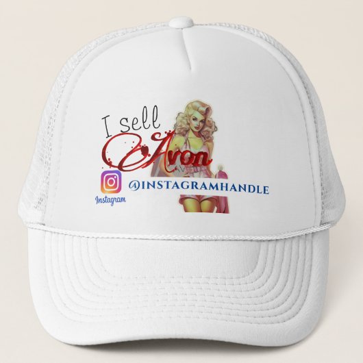 Avon Representative Instagram Trucker Hat Truckerkappe (Vorderseite)