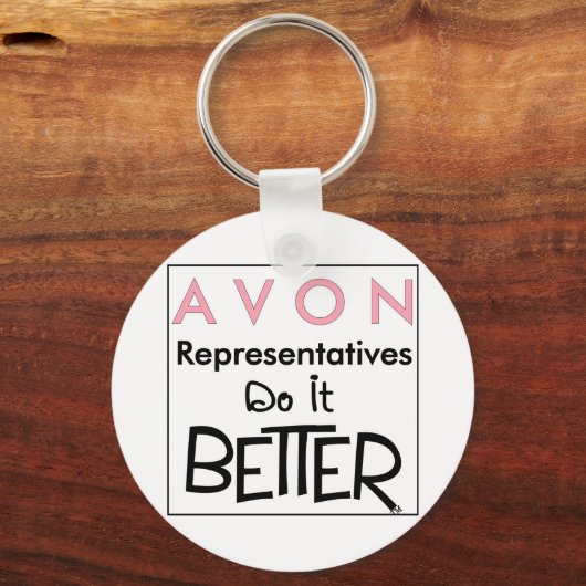 Avon Reps macht es besser Schlüsselanhänger (Vorderseite)