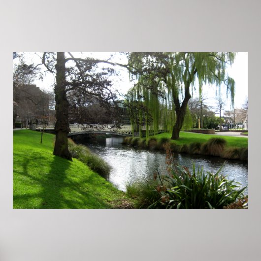 AVON RIVER VIEW Christchurch NZ Poster (Vorne)