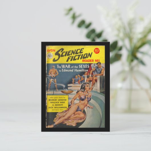 Avon Science Fiction Reader 01 (1951.Avon) Postkarte (Stehend Vorderseite)