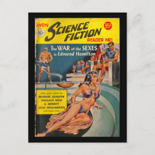 Avon Science Fiction Reader 01 (1951.Avon)_Pulp Ku Postkarte