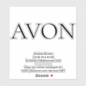 Avon Sticker (Blatt)