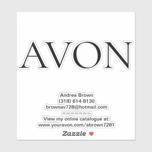 Avon Sticker (Blatt)