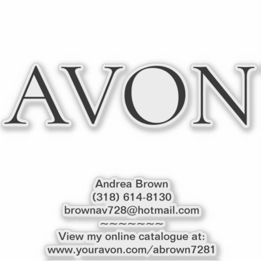 Avon Sticker (Vorderseite)
