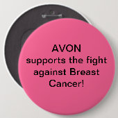 Avon stützt den Kampf gegen Brustkrebs Button (Vorne & Hinten)