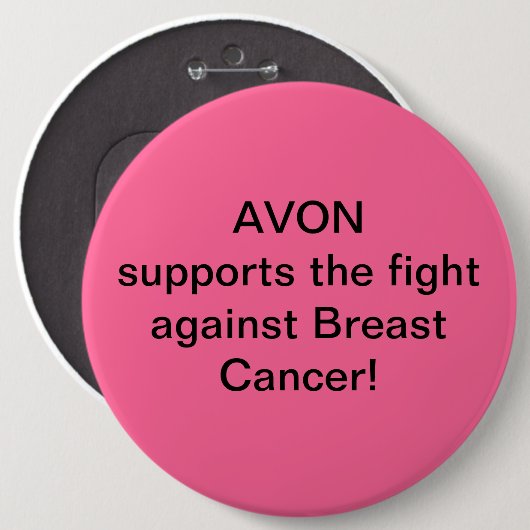 Avon stützt den Kampf gegen Brustkrebs Button (Vorne & Hinten)
