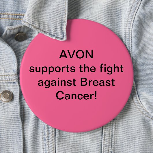 Avon stützt den Kampf gegen Brustkrebs Button (Beispiel)