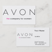 Avon-Visitenkarte Visitenkarte (Vorne/Hinten)