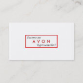Avon-Visitenkarte Visitenkarte (Rückseite)